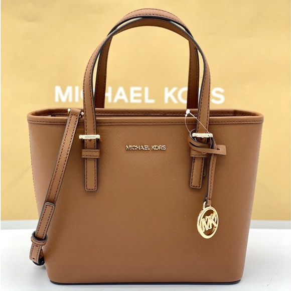 Michael Kors Jet Set Small Carryall Convertible Tote Crossbody - Picture 2 of 11